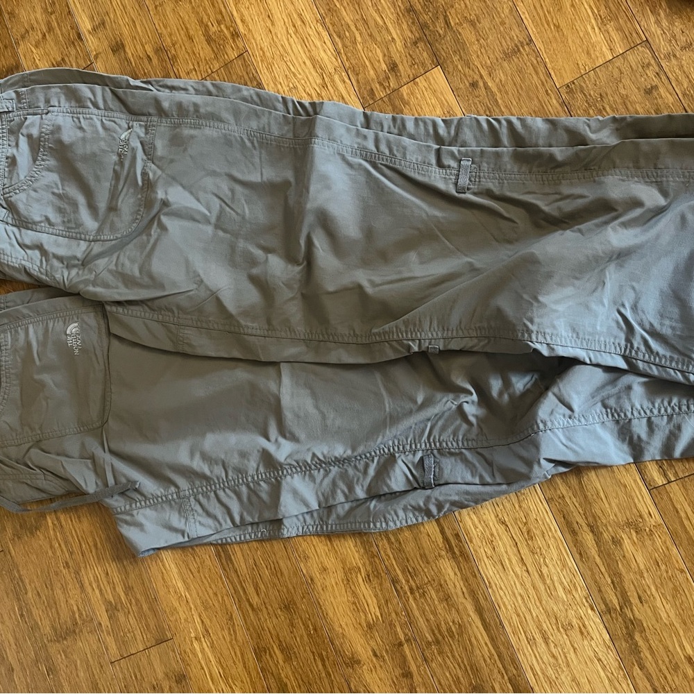 Two pair North Face Gray Pants. Size 12. Good condition.